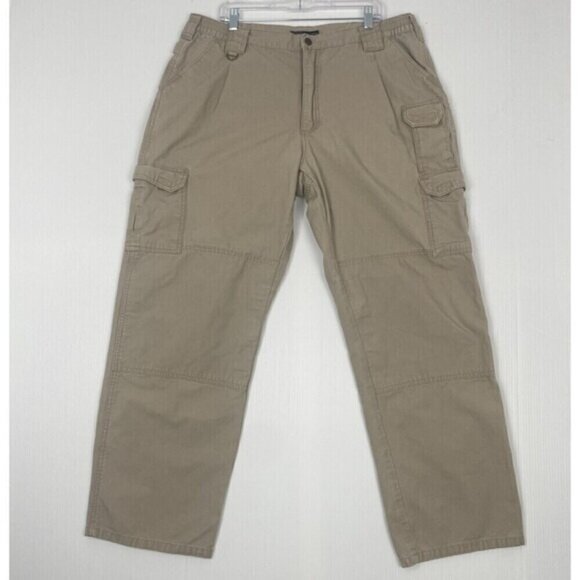 511 Tactical Series Pants Mens 40x32 Khaki Ripstop Cargo Utility Elastic Waist - Picture 1 of 16